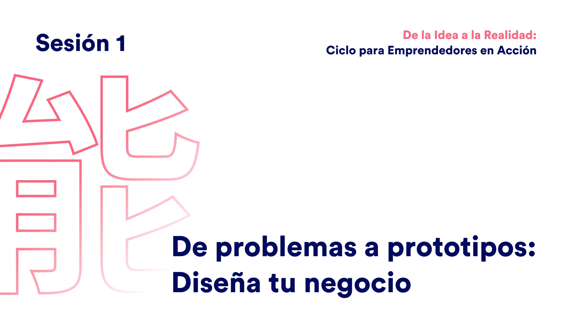 De problemas a prototipos: Diseña tu negocio